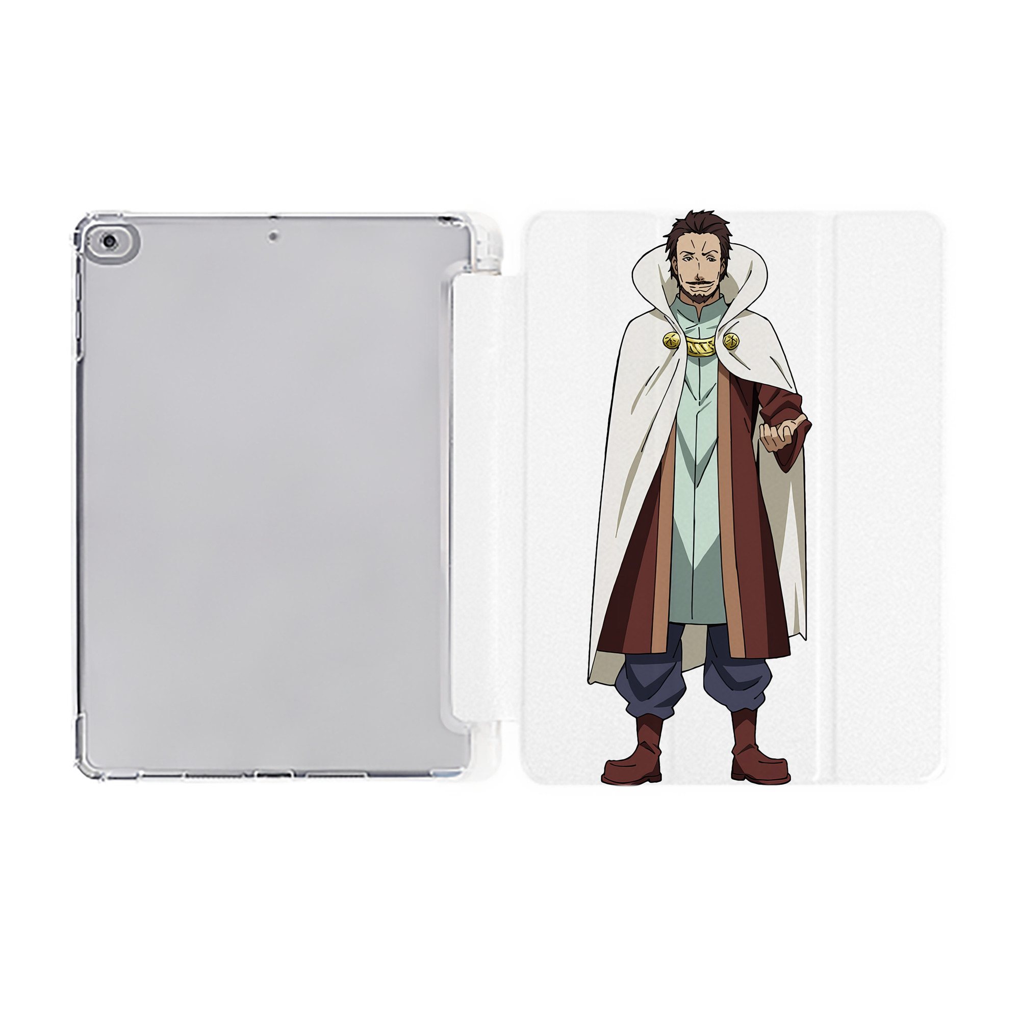 （画像用） 転スラ Regarding Reincarnated to Slime IPad ケース ペン収納付き 三つ折りスタンド PUレザー×シリコン 対応機種9.5/10.5/10.9インチ